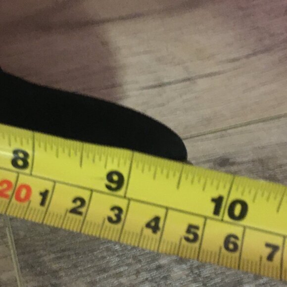 Mango Black Suede and Faux Wood Heeled Ankle Booties - Picture 12 of 13